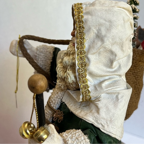 Clothtiques Possible Dreams 1988 Toy Sack Santa Green Robe 713042 Santa Figurine - Picture 11 of 16